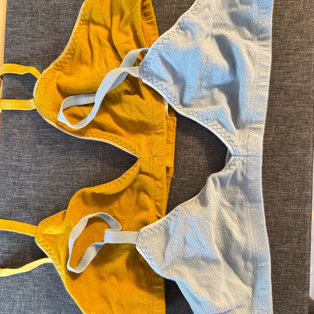 ARQ Yellow and Blue Susanna Bralette Bundle